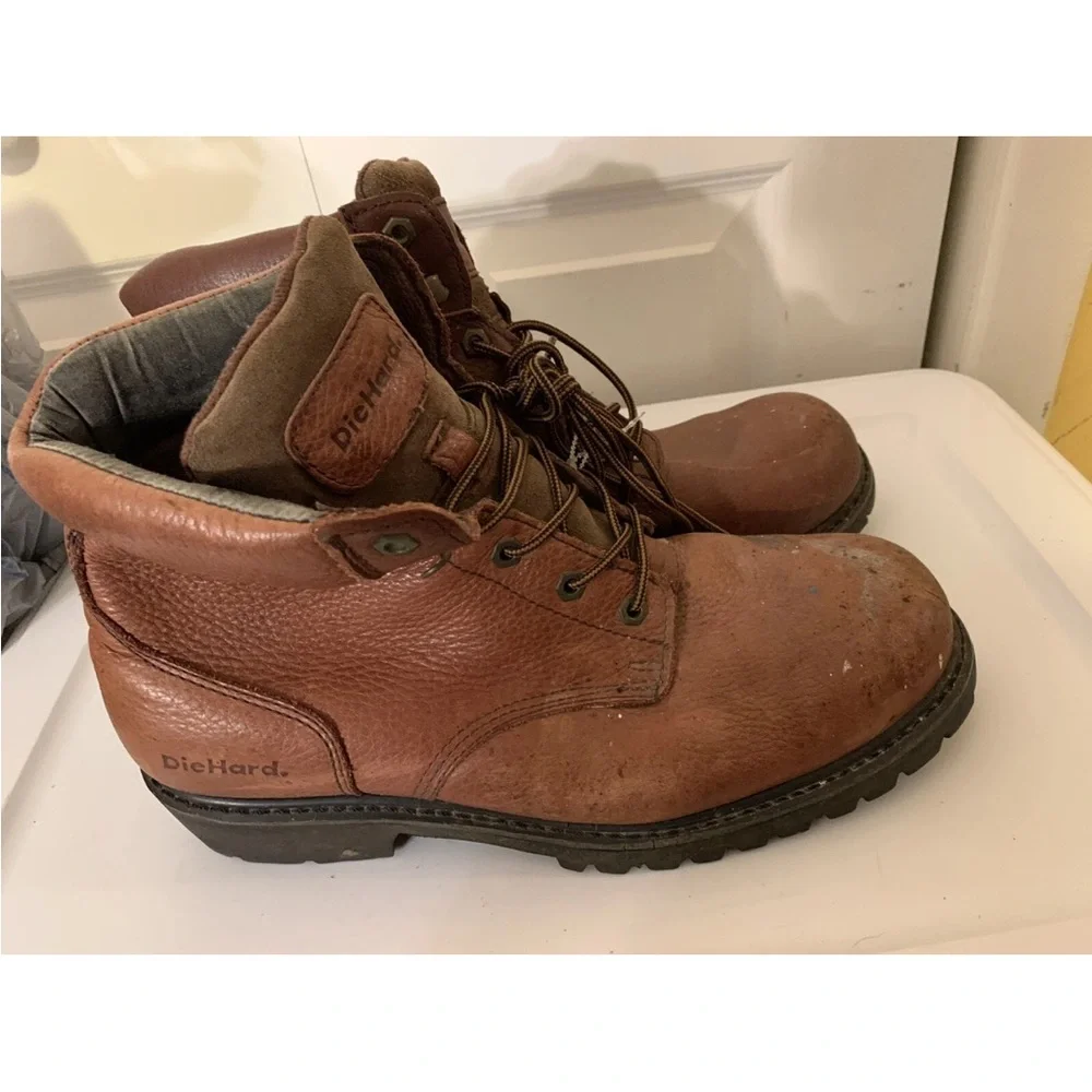 Die Hard Men's‎ sz 13 Oregon Brown Work Boots distressed